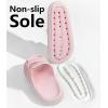 imageWeweya Sandals for Women and Men  Pillow Slippers  Double Buckle Adjustable Slides  EVA Flat SandalsLight Pink