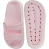 imageWeweya Sandals for Women and Men  Pillow Slippers  Double Buckle Adjustable Slides  EVA Flat SandalsLight Pink
