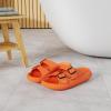 imageWeweya Sandals for Women and Men  Pillow Slippers  Double Buckle Adjustable Slides  EVA Flat SandalsOrange