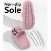 imageWeweya Sandals for Women and Men  Pillow Slippers  Double Buckle Adjustable Slides  EVA Flat SandalsPink