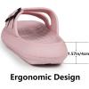 imageWeweya Sandals for Women and Men  Pillow Slippers  Double Buckle Adjustable Slides  EVA Flat SandalsPink