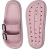imageWeweya Sandals for Women and Men  Pillow Slippers  Double Buckle Adjustable Slides  EVA Flat SandalsPink