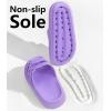 imageWeweya Sandals for Women and Men  Pillow Slippers  Double Buckle Adjustable Slides  EVA Flat SandalsPurple