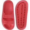 imageWeweya Sandals for Women and Men  Pillow Slippers  Double Buckle Adjustable Slides  EVA Flat SandalsRed