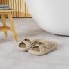 imageWeweya Sandals for Women and Men  Pillow Slippers  Double Buckle Adjustable Slides  EVA Flat SandalsTan
