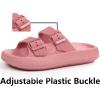 imageWeweya Sandals for Women and Men  Pillow Slippers  Double Buckle Adjustable Slides  EVA Flat SandalsWatermelon