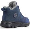 imageWeweya Womens Snow Boots Fur Lined Booties AntiSlip Ankle Boots Winter SneakersBlue