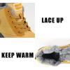 imageWeweya Womens Snow Boots Fur Lined Booties AntiSlip Ankle Boots Winter SneakersCamel