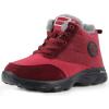 imageWeweya Womens Snow Boots Fur Lined Booties AntiSlip Ankle Boots Winter SneakersRed