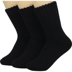 imageWeweya Boot Socks for Women  Thick Winter Socks  Knit Warm Socks  Gifts for WomenBlack  Black  Black
