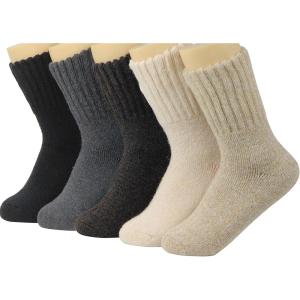imageWeweya Boot Socks for Women  Thick Winter Socks  Knit Warm Socks  Gifts for WomenBlack  Cream  Gray  Beige  Brown
