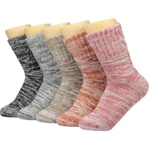 imageWeweya Boot Socks for Women  Thick Winter Socks  Knit Warm Socks  Gifts for WomenBlack  Grey  Khaki  Orange  Pink