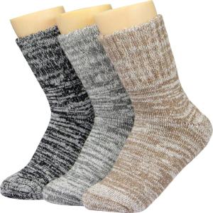 imageWeweya Boot Socks for Women  Thick Winter Socks  Knit Warm Socks  Gifts for WomenBlack  Grey  Khaki
