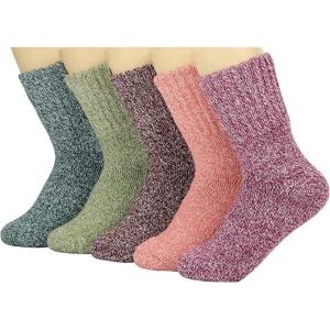 imageWeweya Boot Socks for Women  Thick Winter Socks  Knit Warm Socks  Gifts for WomenBlue  Green  Red  Pink  Rose