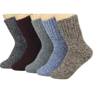 imageWeweya Boot Socks for Women  Thick Winter Socks  Knit Warm Socks  Gifts for WomenBrown  Blue  Green  Black  Red