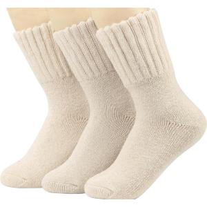 imageWeweya Boot Socks for Women  Thick Winter Socks  Knit Warm Socks  Gifts for WomenCream  Cream  Cream