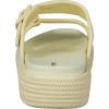 imageWeweya Platform Sandals for Women  Double Layer Slip On Sandals  Adjustable Buckle Casual SandalsBeige