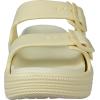 imageWeweya Platform Sandals for Women  Double Layer Slip On Sandals  Adjustable Buckle Casual SandalsBeige