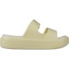 imageWeweya Platform Sandals for Women  Double Layer Slip On Sandals  Adjustable Buckle Casual SandalsBeige