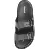 imageWeweya Platform Sandals for Women  Double Layer Slip On Sandals  Adjustable Buckle Casual SandalsBlack