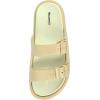 imageWeweya Platform Sandals for Women  Double Layer Slip On Sandals  Adjustable Buckle Casual SandalsKhaki