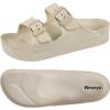 imageWeweya Arch Support Womens Sandals  Platform Recovery Sandals for Women  Adjustable Buckle SandalsKhaki