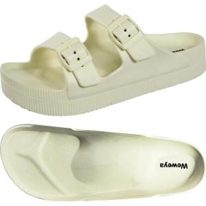 imageWeweya Arch Support Womens Sandals  Platform Recovery Sandals for Women  Adjustable Buckle SandalsBeige