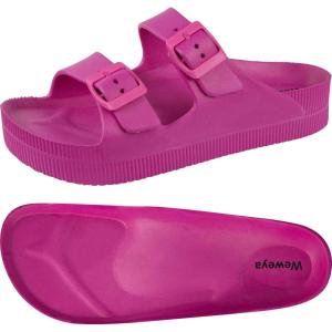 imageWeweya Arch Support Womens Sandals  Platform Recovery Sandals for Women  Adjustable Buckle SandalsRose Red