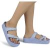 imageWeweya Womens Sandal with Arch Support  Adjustable Buckle Straps Beach Slides  Summer Lightweight Flip Flops SandalsLight Blue