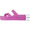 imageWeweya Womens Sandal with Arch Support  Adjustable Buckle Straps Beach Slides  Summer Lightweight Flip Flops SandalsRose