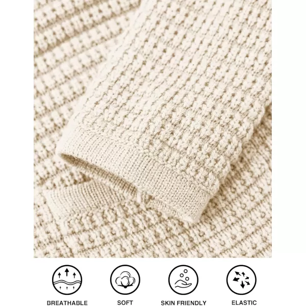 imagePRETTYGARDEN Open Front Cardigan Sweaters for Women Button Down Long Sleeve Casual Cute Knitted Shirts with PocketsWhite