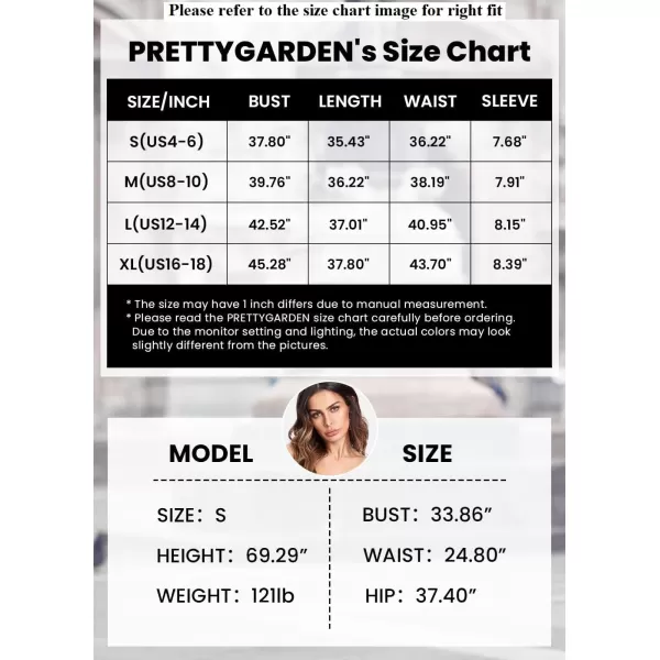 imagePRETTYGARDEN Summer Dress for Women 2023 Short Sleeve V Neck Ruffle Floral Swing ALine Short DressesRose Red