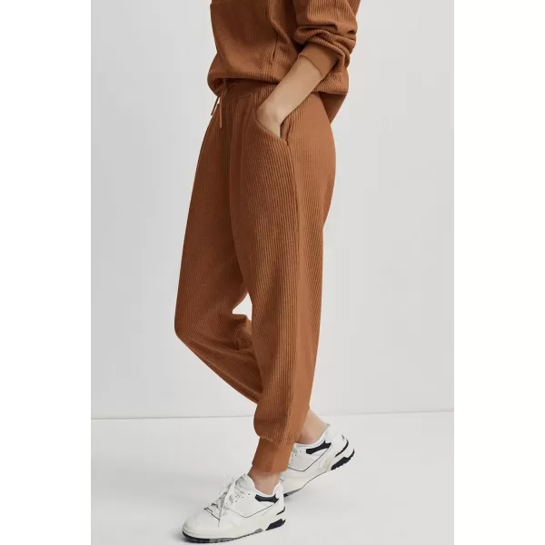 imagePRETTYGARDEN Womens 2 Piece Sweatsuits Set Long Sleeve Half Zip Pullover Sweatshirt Joggers Sweatpants Fall Outfits TracksuitDark Khaki