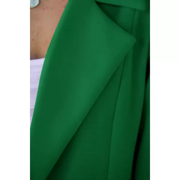 imagePRETTYGARDEN Womens 2023 Fall Long Blazer Jackets Long Sleeve Lapel Pockets Loose Fit Work Casual Blazers OuterwearGreen