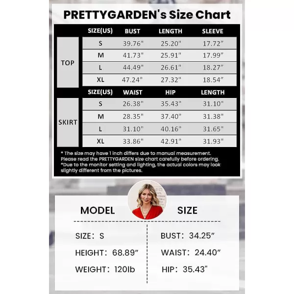 imagePRETTYGARDEN Womens 2023 Spring 2 Piece Tracksuit Winter Long Sleeve Turtleneck Ribbed Top And Midi Skirt Dress SetsCaramel