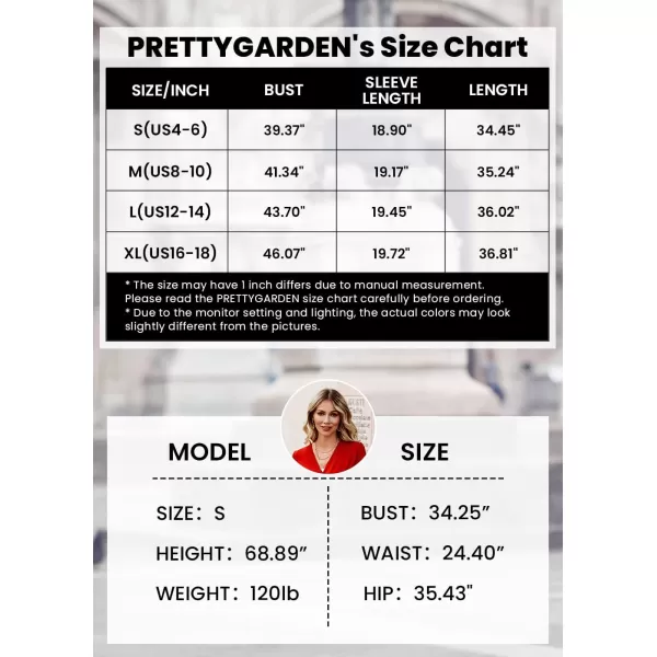 imagePRETTYGARDEN Womens 2023 Turtleneck Pullover Sweaters Casual Long Sleeve Plain Winter Knit Sweater DressBlack