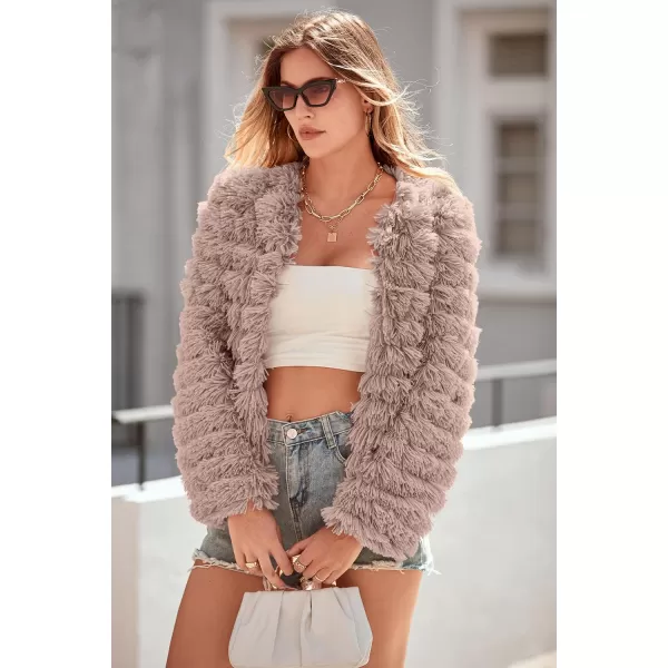 imagePRETTYGARDEN Womens 2023 Winter Coats Fashion Faux Fur Long Sleeve Fleece Shaggy Lightweight Fall Cropped Jacket OuterwearPRETTYGARDEN Womens 2023 Winter Coats Fashion Faux Fur Long Sleeve Fleece Shaggy Lightweight Fall Cropped Jacket Outerwear