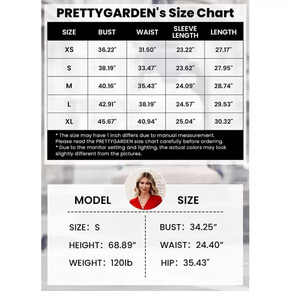 imagePRETTYGARDEN Womens Casual Blazers Long Sleeve Open Front Button Work Office Blazer Jackets with PocketsTweed Black