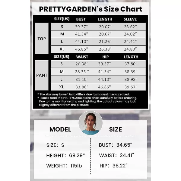 imagePRETTYGARDEN Womens Color Block 2 Piece Tracksuit Crewneck Long Sleeve Tops Long Sweatpants Outfits Lounge SetsDark Blue