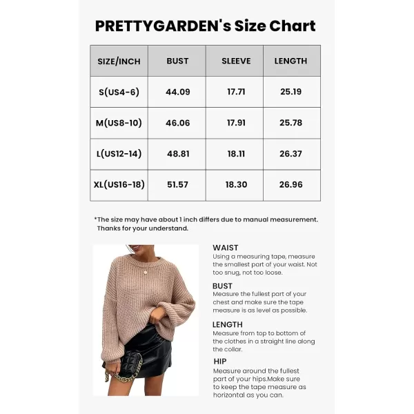 imagePRETTYGARDEN Womens Fashion Sweater Long Sleeve Casual Ribbed Knit Winter Clothes Pullover Sweaters Blouse TopPink