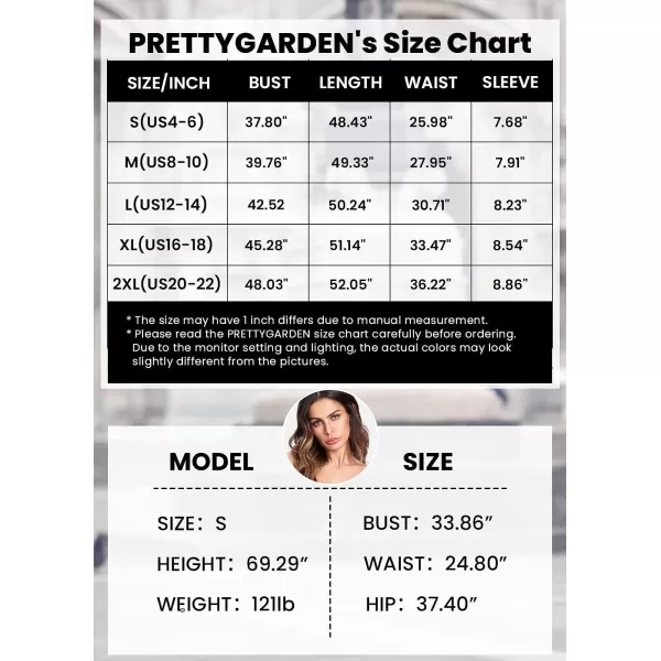 imagePRETTYGARDEN Womens Floral Boho Dress Casual Short Sleeve V Neck Ruffle Tiered 2023 Summer Swing Maxi DressesBlue White Floral