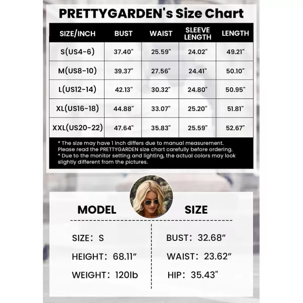 imagePRETTYGARDEN Womens Floral Print Boho Dress Long Sleeve Wrap V Neck Ruffle Belted ALine Flowy Maxi DressesFloral Apricot
