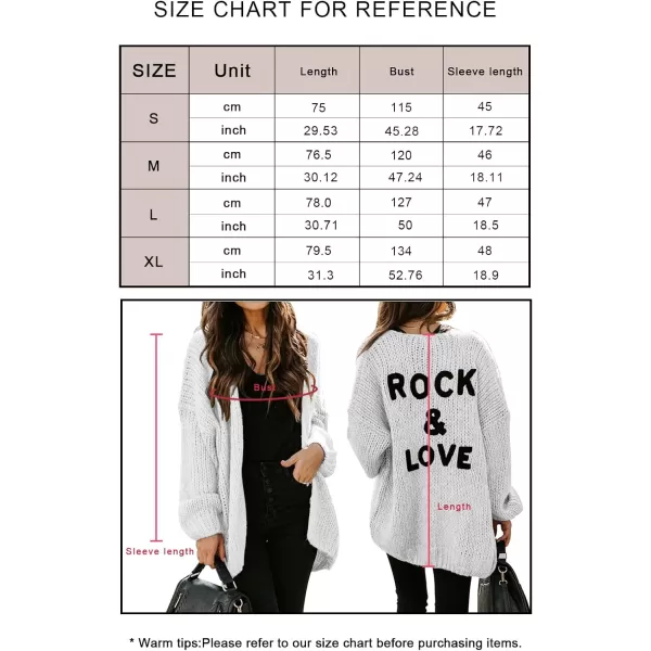 imagePRETTYGARDEN Womens Long Sleeve Open Front Knit Cardigans Sweaters Soft Loose Draped Coat OuterwearGrey