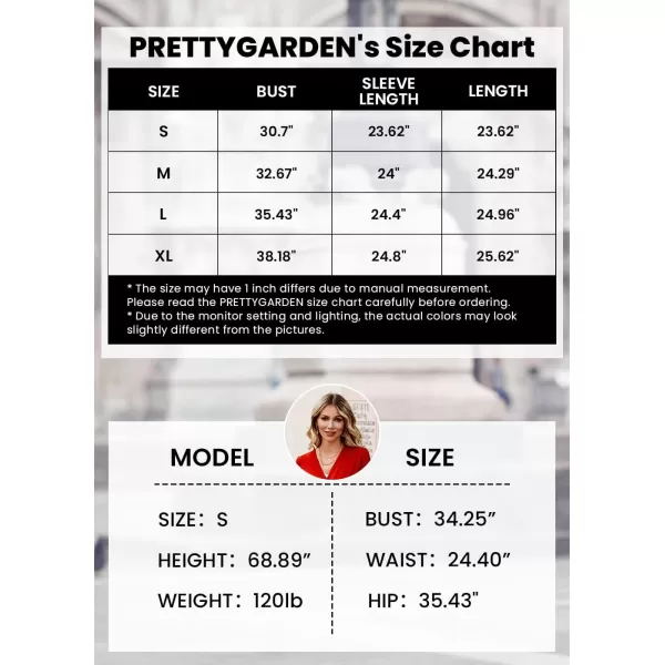 imagePRETTYGARDEN Womens Pullover Sweaters Long Lantern Sleeve Casual Crew Neck Ribbed Knit Jumper Blouse TopsApricot
