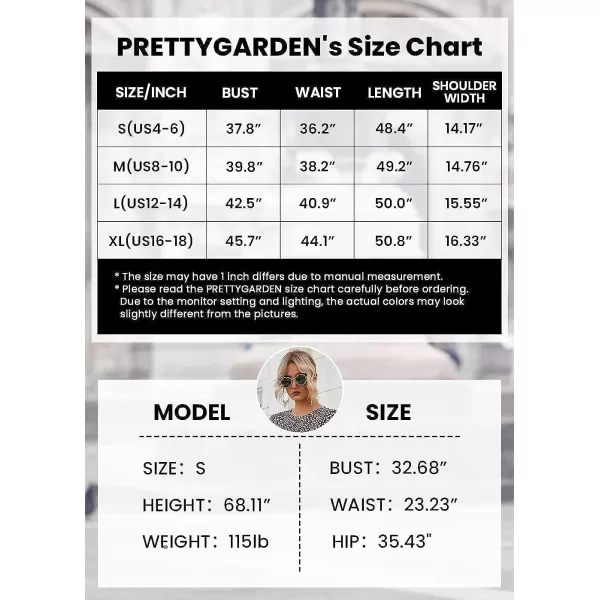 imagePRETTYGARDEN Womens Summer Casual Boho Dress Floral Print Ruffle Puff Sleeve High Waist Midi Beach DressesSolid Wine Red