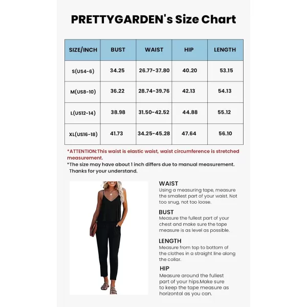 imagePRETTYGARDEN Womens Summer Casual Jumpsuits Wrap V Neck Sleeveless One Piece Pants Romper with PocketsPure Army Green