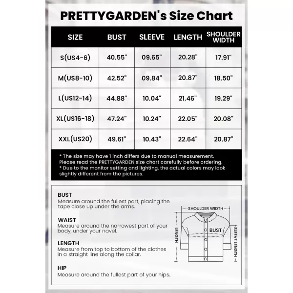 imagePRETTYGARDEN Womens Summer Knit Blouse Top Casual Crewneck Button Down Short Sleeve Cardigan Pocket T ShirtsBrown