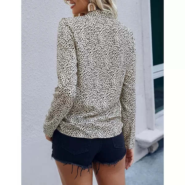imagePRETTYGARDEN Womens Summer Loose Chiffon Blouse Mesh Long Sleeve Casual Round Neck Peplum TopsWhite Black