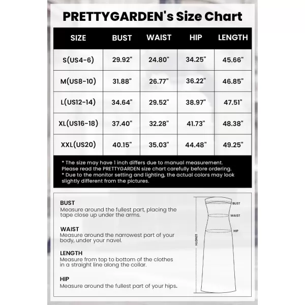 imagePRETTYGARDEN Womens Summer Maxi Bodycon Dresses Strapless Tube Top Printed Long Party Club Slit DressGradient Apricot Brown