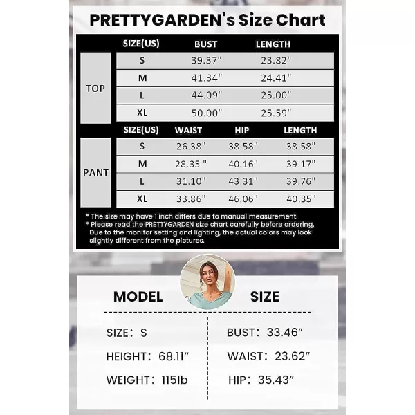 imagePRETTYGARDEN Womens Two Piece Tracksuit V Neck Short Sleeve Tops Long Pants With Drawstring Outfits Jogger SetsBrown Yellow